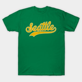 Seattle Sports Jersey Style Font T-Shirt